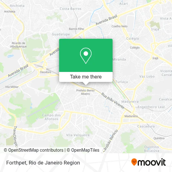 Forthpet map