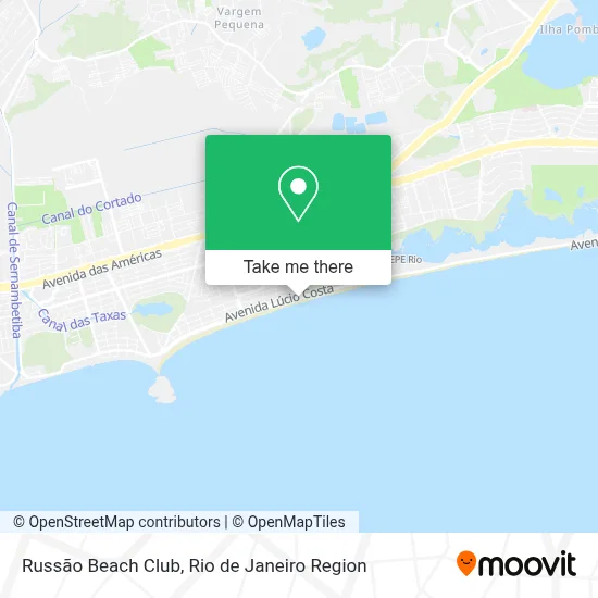 Russão Beach Club map