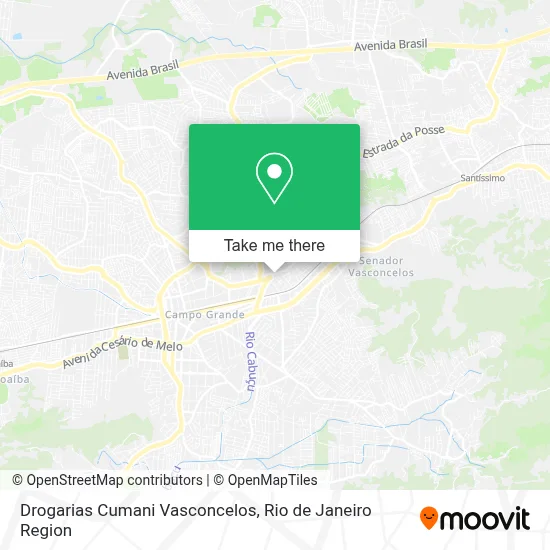 Drogarias Cumani Vasconcelos map