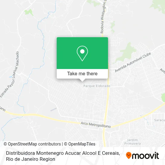 Distribuidora Montenegro Acucar Alcool E Cereais map