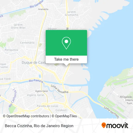 Becca Cozinha map