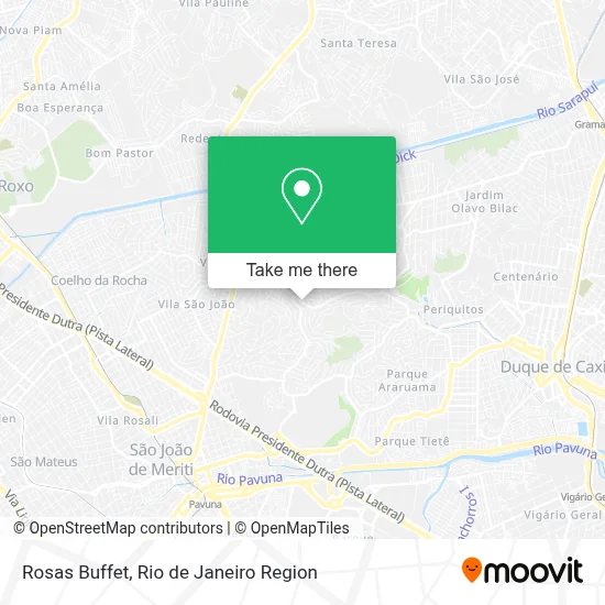 Rosas Buffet map