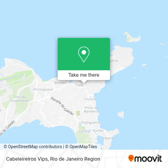 Cabeleireiros Vips map