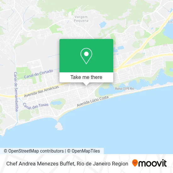 Chef Andrea Menezes Buffet map