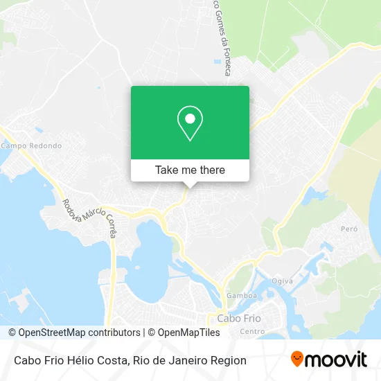 Cabo Frio Hélio Costa map