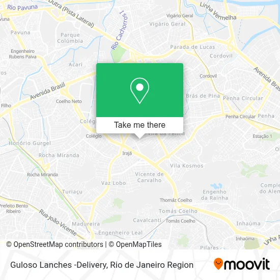 Guloso Lanches -Delivery map