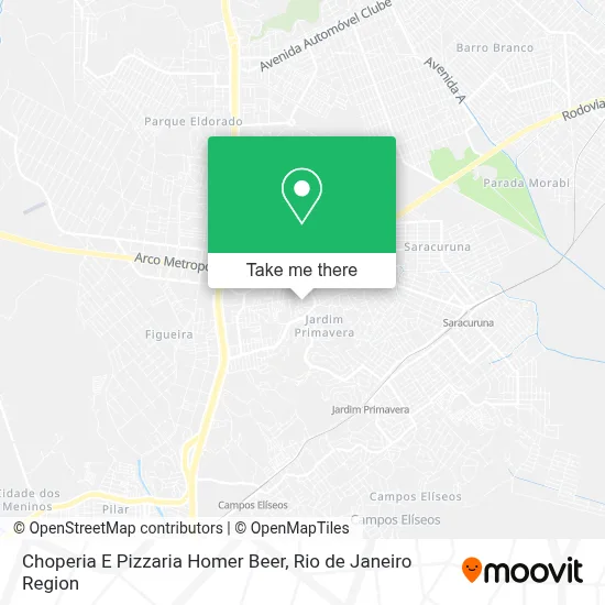 Choperia E Pizzaria Homer Beer map
