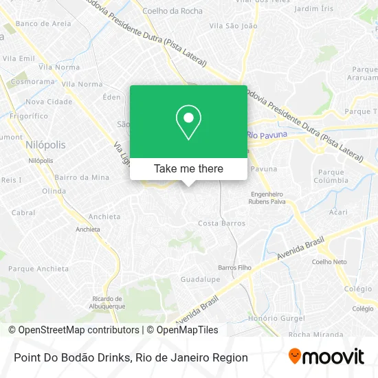 Point Do Bodão Drinks map