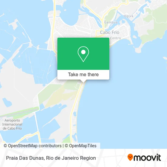 Praia Das Dunas map