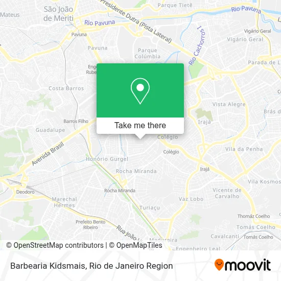 Barbearia Kidsmais map