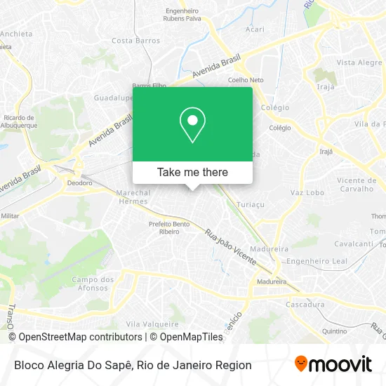 Bloco Alegria Do Sapê map