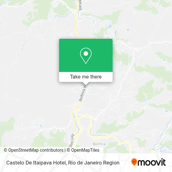Castelo De Itaipava Hotel map
