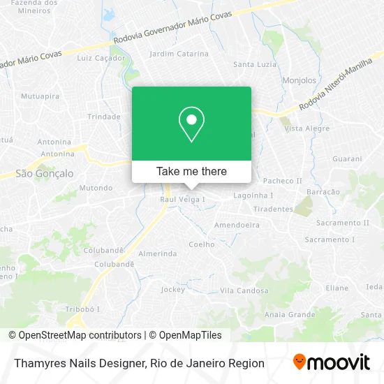 Thamyres Nails Designer map