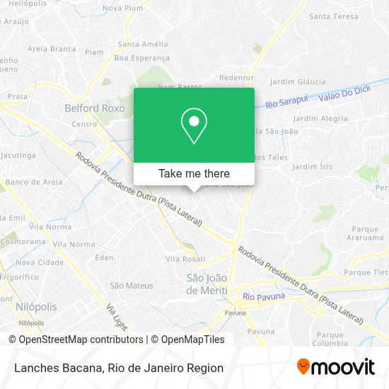 Lanches Bacana map