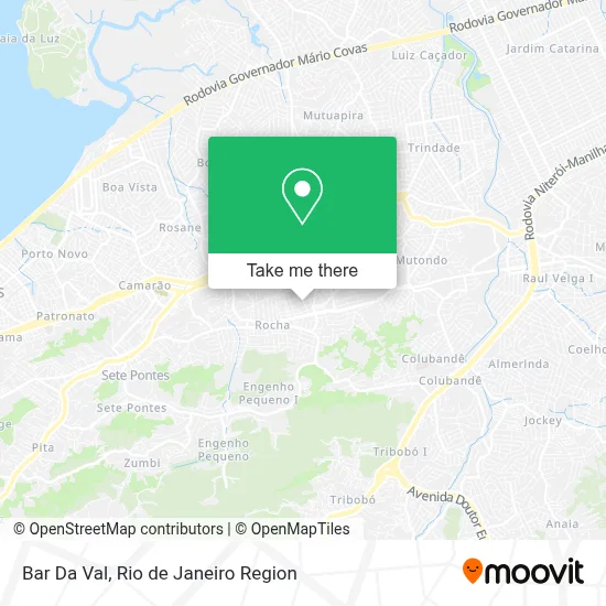 Bar Da Val map