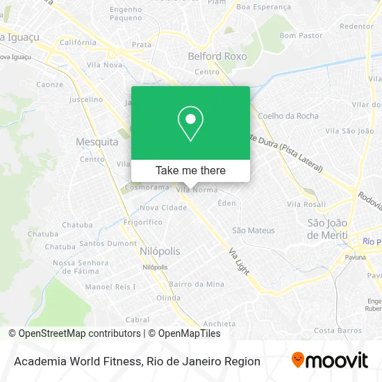 Academia World Fitness map