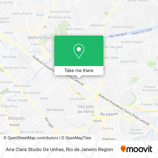 Ana Clara Studio De Unhas map