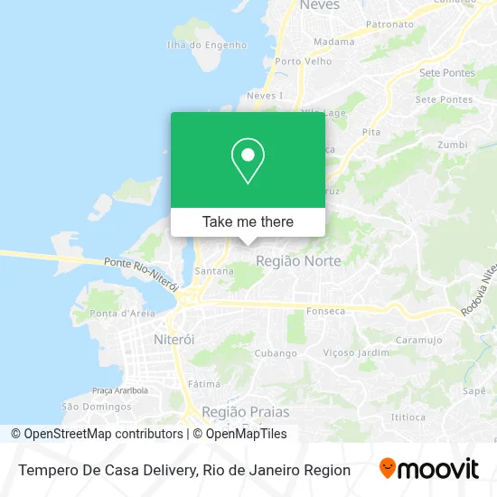 Tempero De Casa Delivery map