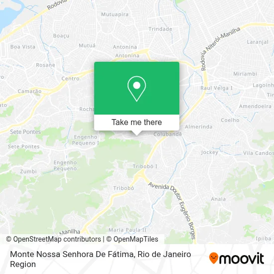 Monte Nossa Senhora De Fátima map