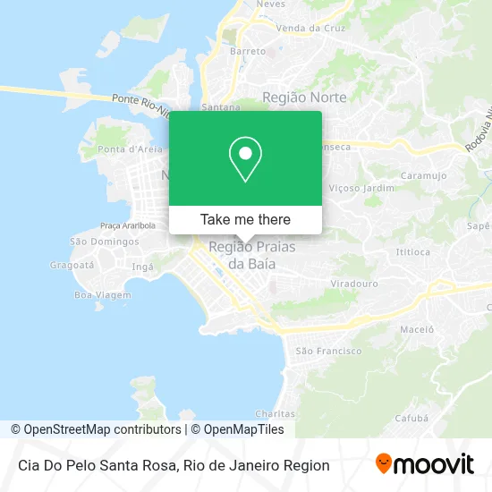 Cia Do Pelo Santa Rosa map