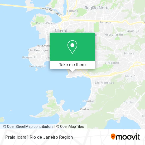Praia Icaraí map