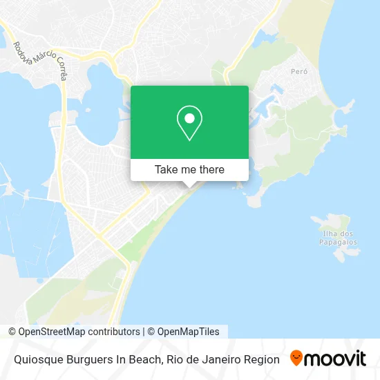 Quiosque Burguers In Beach map