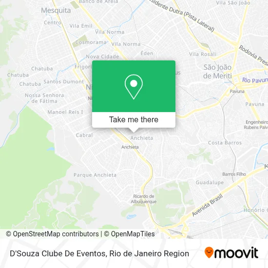 D'Souza Clube De Eventos map