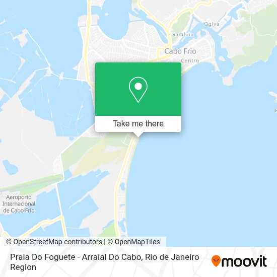 Praia Do Foguete - Arraial Do Cabo map