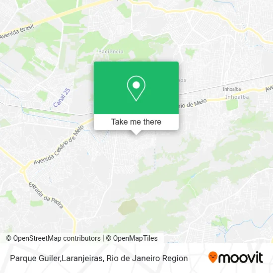 Parque Guiler,Laranjeiras map