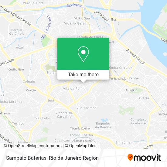 Sampaio Baterias map