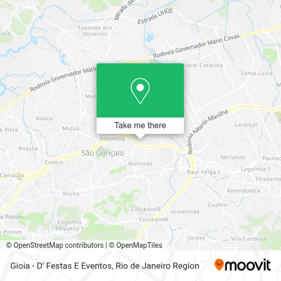 Gioia - D' Festas E Eventos map