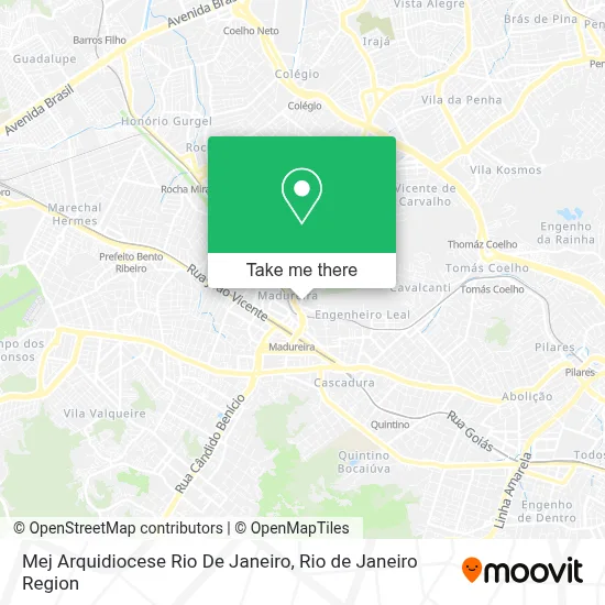 Mej Arquidiocese Rio De Janeiro map