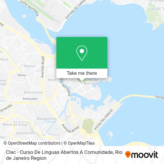 Clac - Curso De Linguas Abertos A Comunidade map