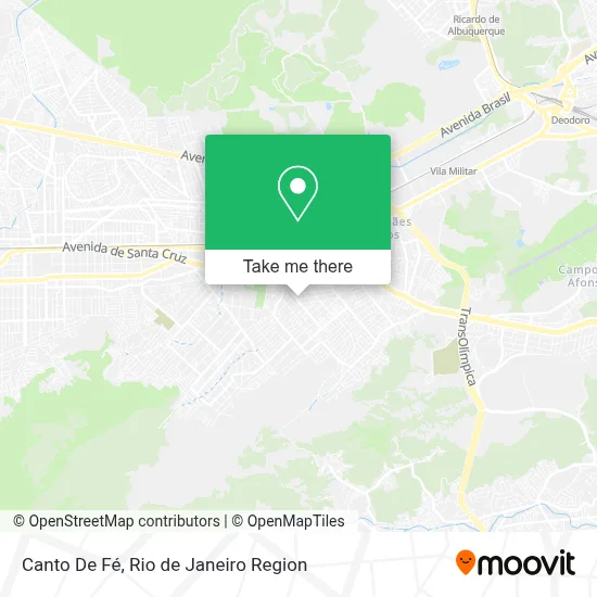 Canto De Fé map