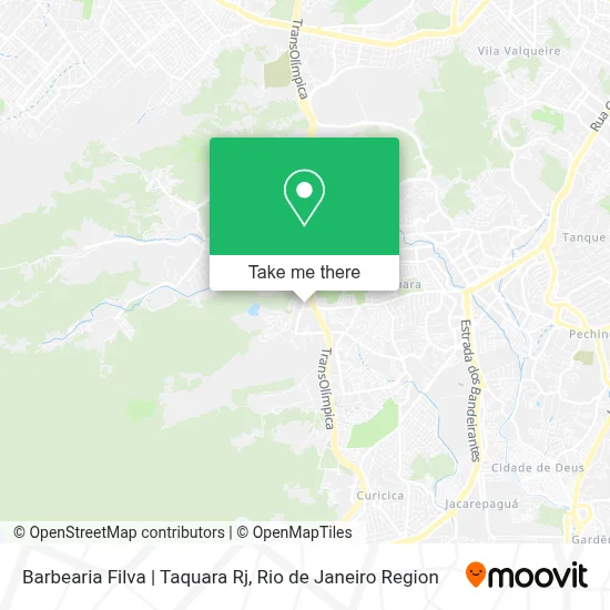 Barbearia Filva | Taquara Rj map