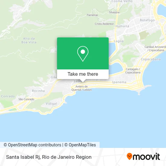 Santa Isabel Rj map
