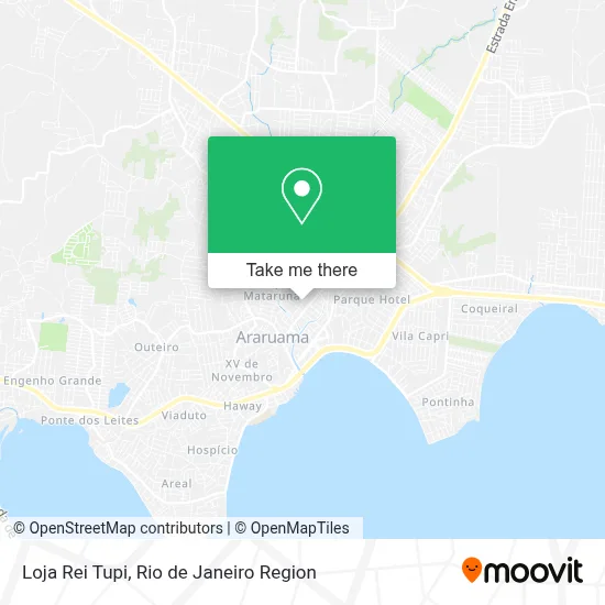 Loja Rei Tupi map