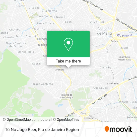 Tô No Jogo Beer map