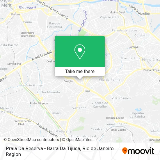 Praia Da Reserva - Barra Da Tijuca map
