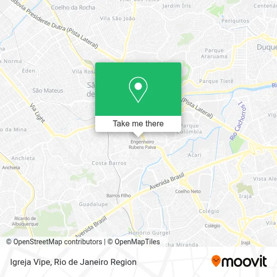 Igreja Vipe map