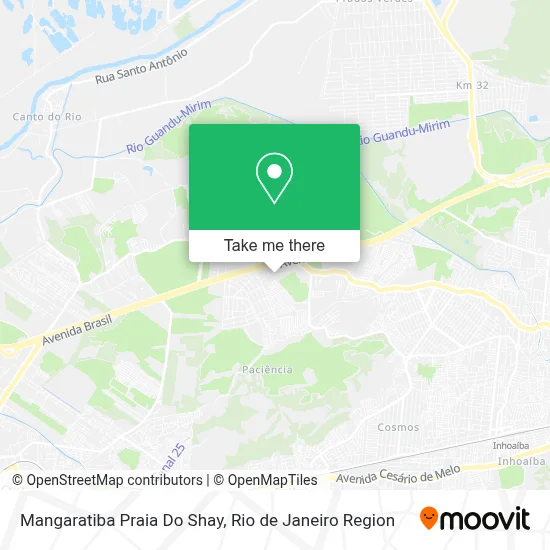 Mangaratiba Praia Do Shay map
