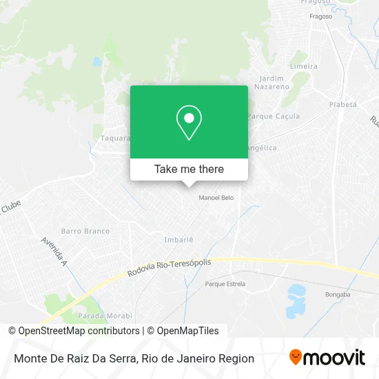 Monte De Raiz Da Serra map