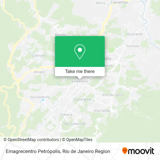 Emagrecentro Petrópolis map