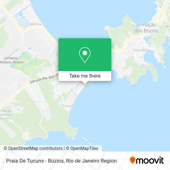 Praia De Tucuns - Búzios map