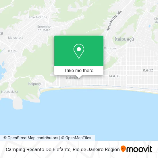 Camping Recanto Do Elefante map