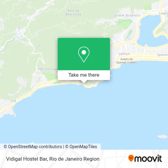 Vidigal Hostel Bar map