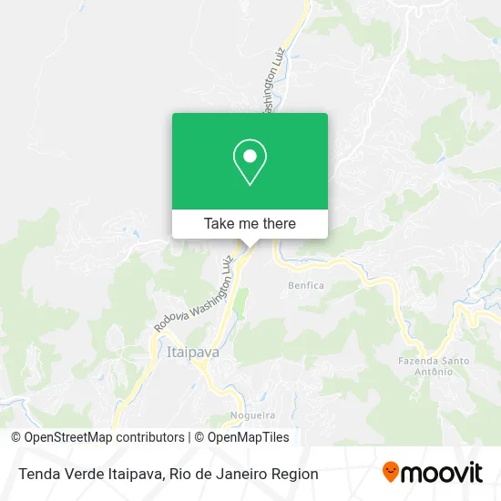 Tenda Verde Itaipava map