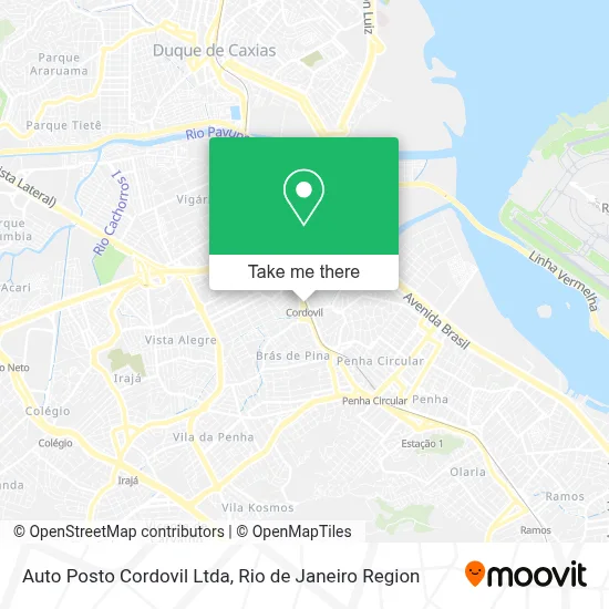 Auto Posto Cordovil Ltda map