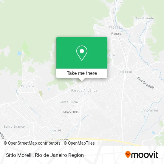 Sítio Morelli map