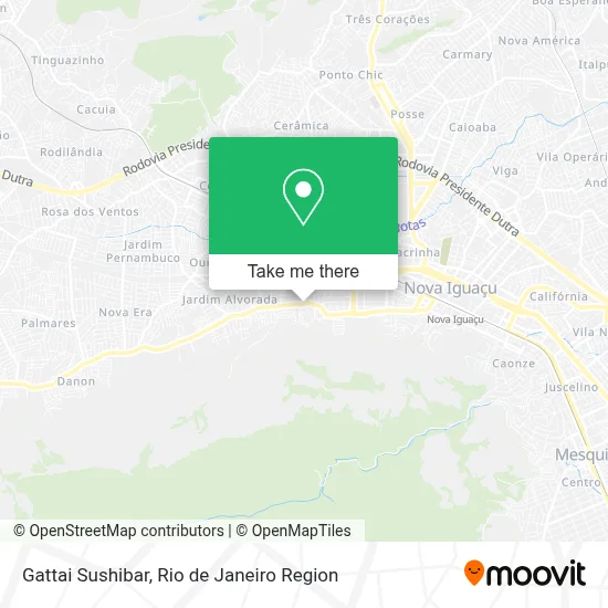 Gattai Sushibar map
